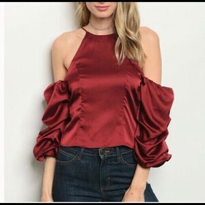 Solaris Style Top Ruffle Sleeve